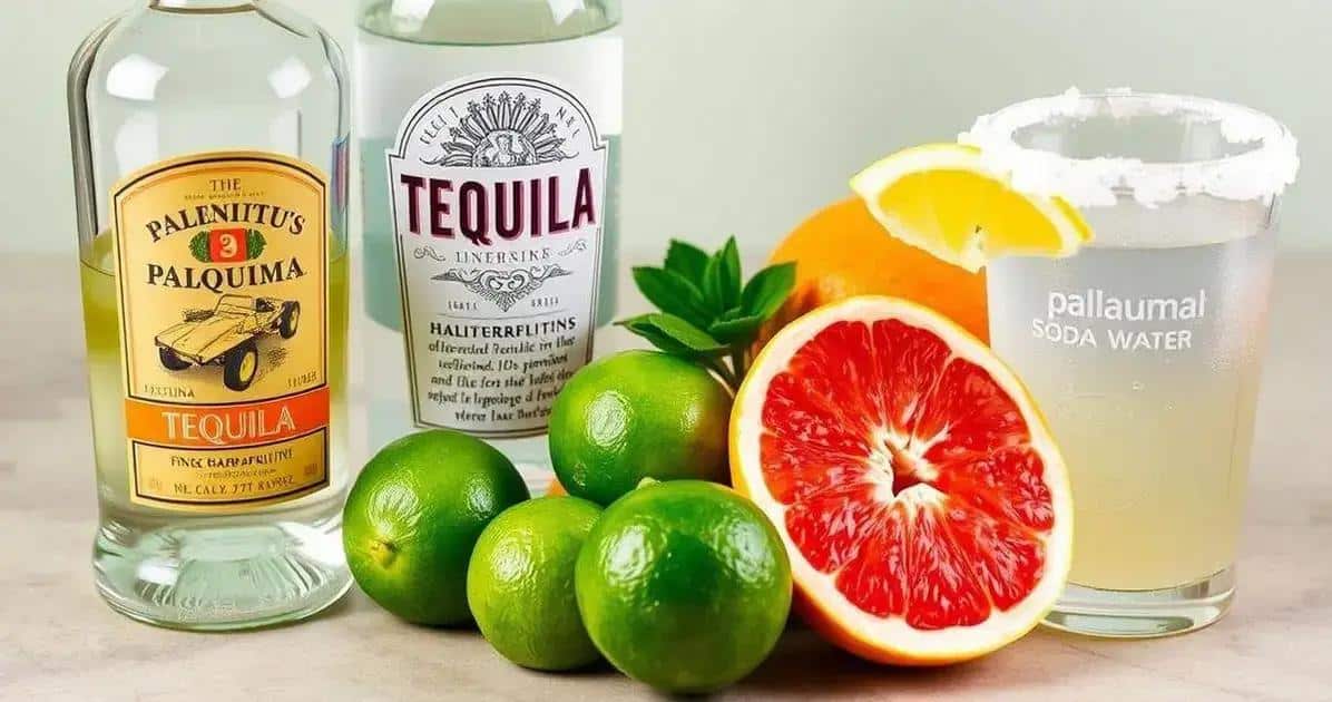 Zutaten für den Paloma-Drink