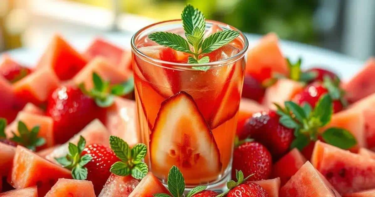 Zutaten für den Wassermelonen-Drink