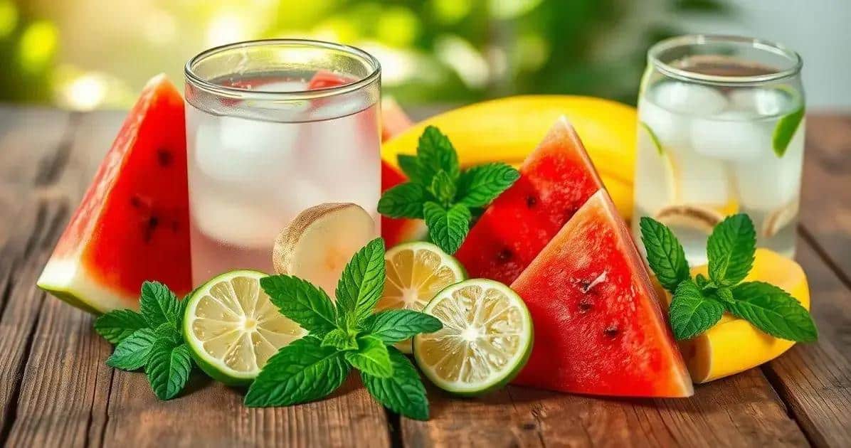 Zutaten für den Wassermelonen-Drink