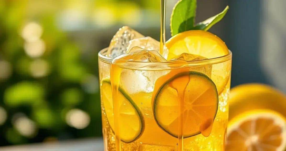 Zutaten für die Caipirinha mit Honig und Zitrone