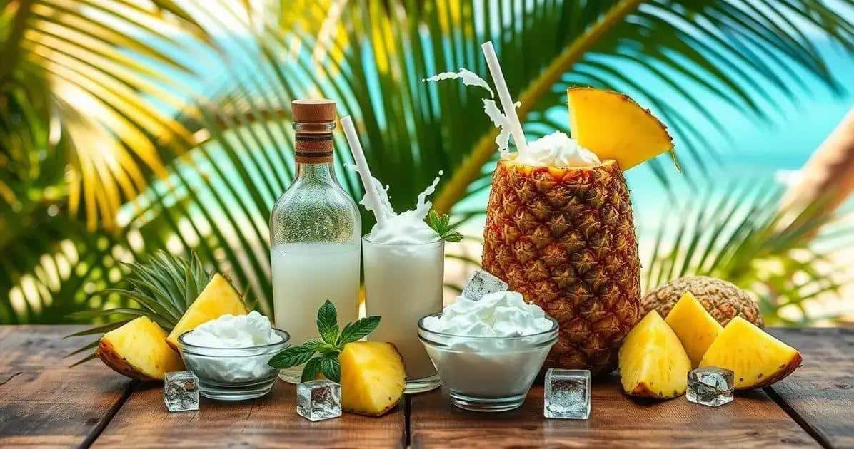 Zutaten für die Piña Colada