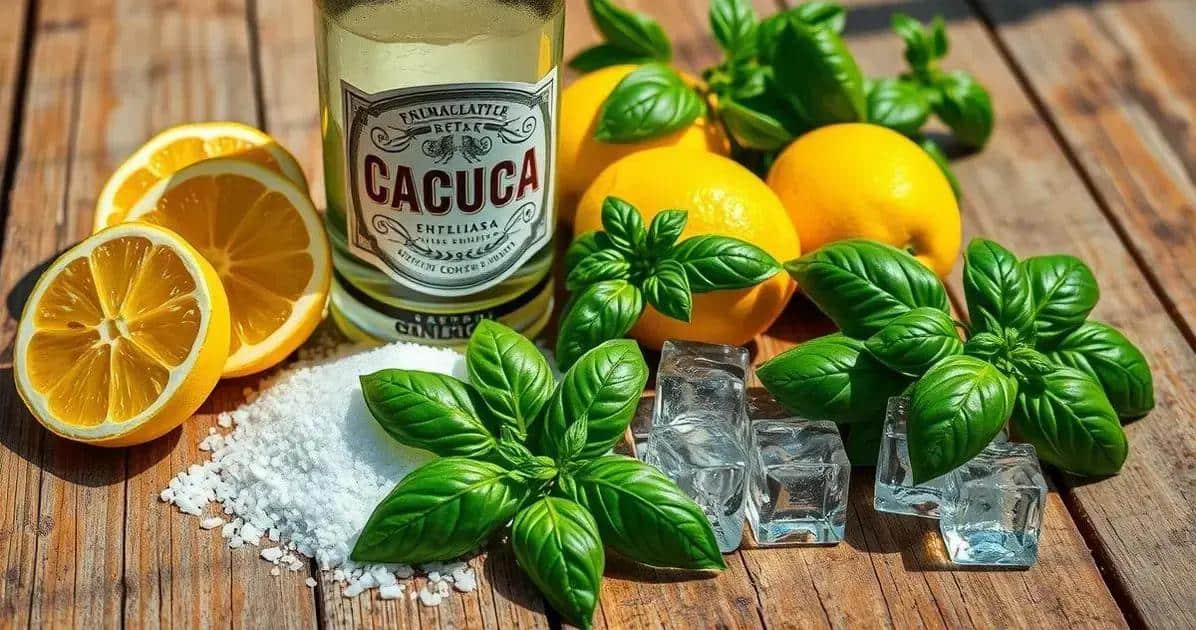 Zutaten für die Sizilianische Zitronen-Caipiríssima