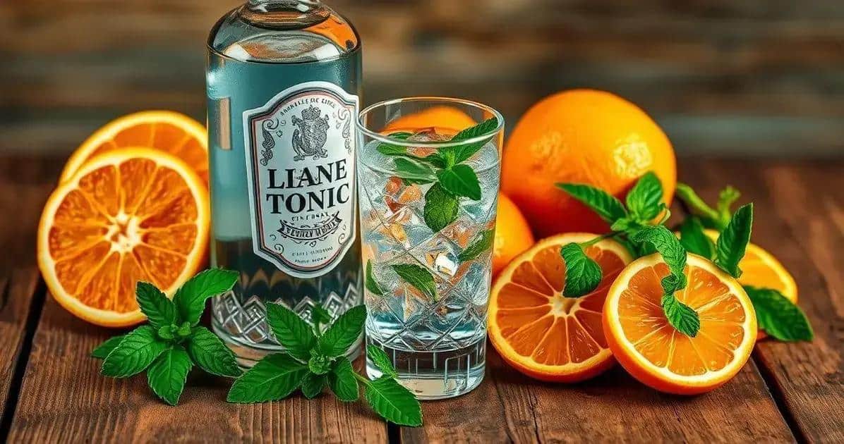 Zutaten für Gin Tonic mit Orange