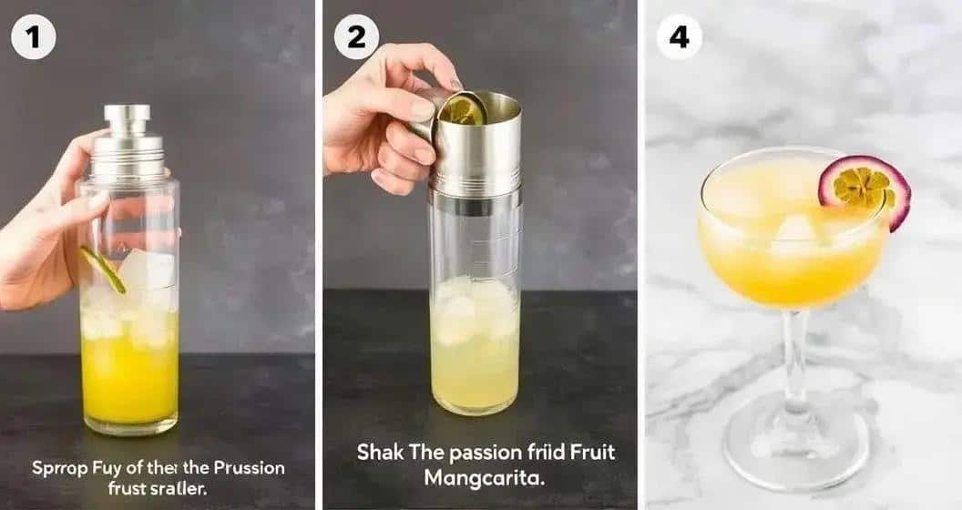 Ausführliche Zubereitung der Passionsfrucht Margarita