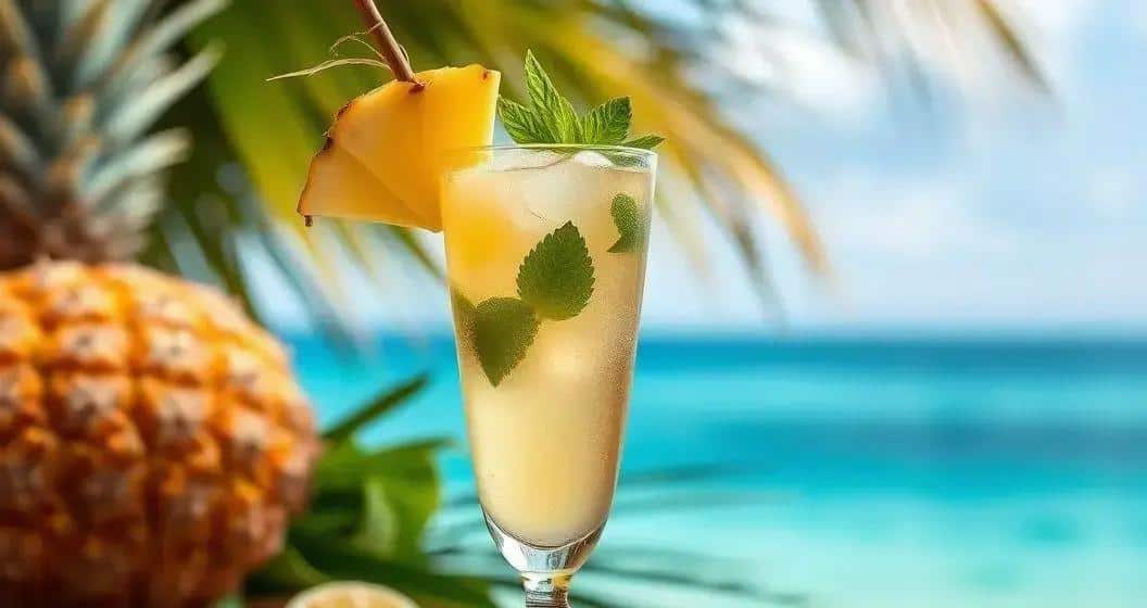 Cachaça mit Ananas und Minze: Sommerlicher Cocktailgenuss!