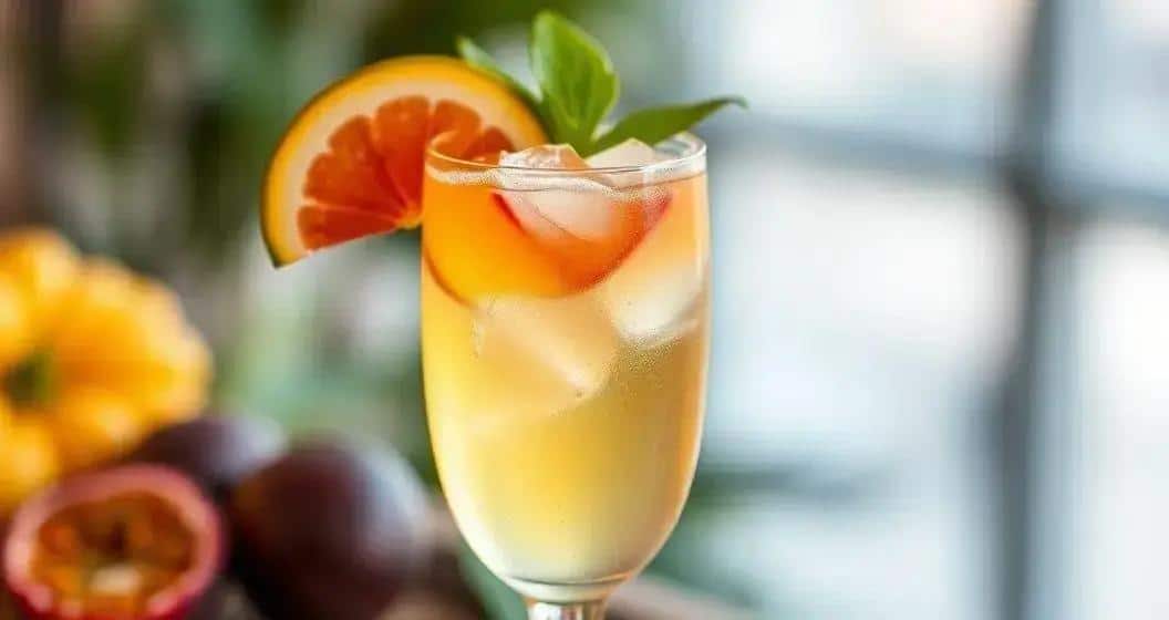 Caipirinha mit Sekt und Passionsfruchtsaft: Erfrischender Sommerdrink!