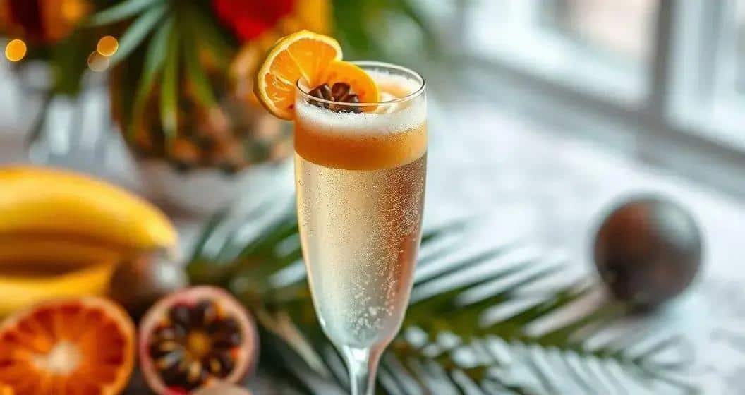 Champagner mit Passionsfruchtschaum und Ingwer: Eine prickelnde Erfrischung!