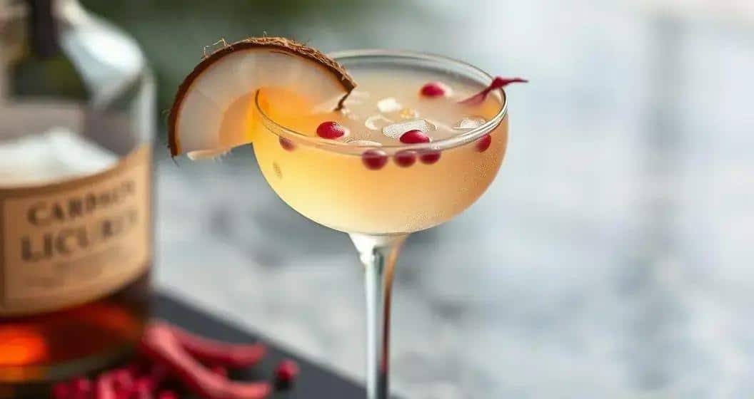 Cognac mit Kokoslikör und rosa Pfeffer: Ein einzigartiges Cocktail-Erlebnis!