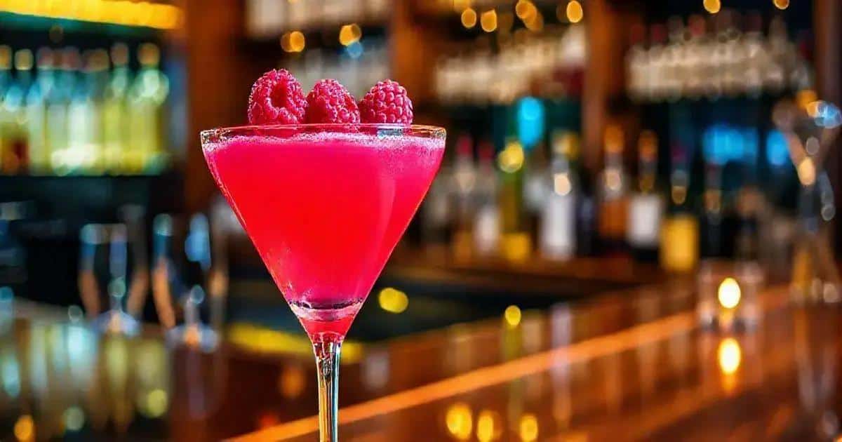 Cosmopolitan mit frischen Himbeeren: Ein klassischer Cocktail neu interpretiert!