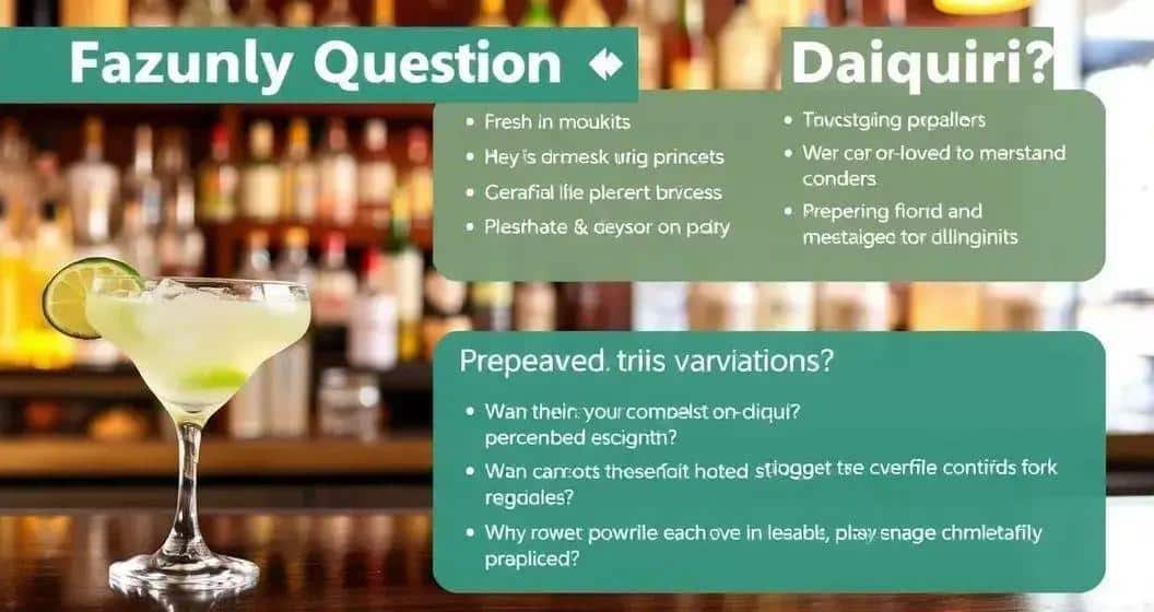 Daiquiri Rezept: Häufige Fragen und Antworten
