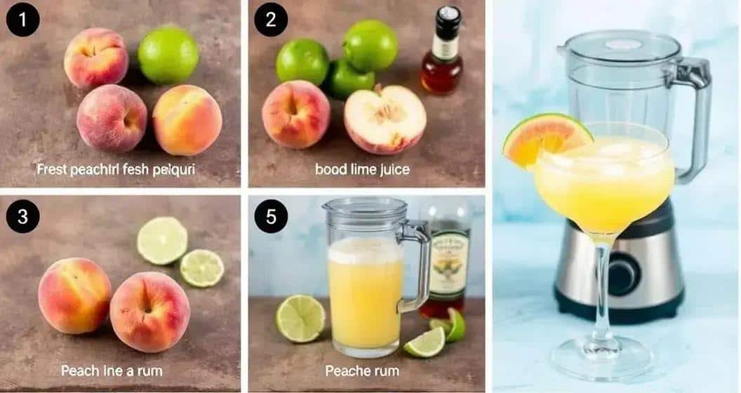 Das Rezept für einen perfekten Pfirsich-Daiquiri