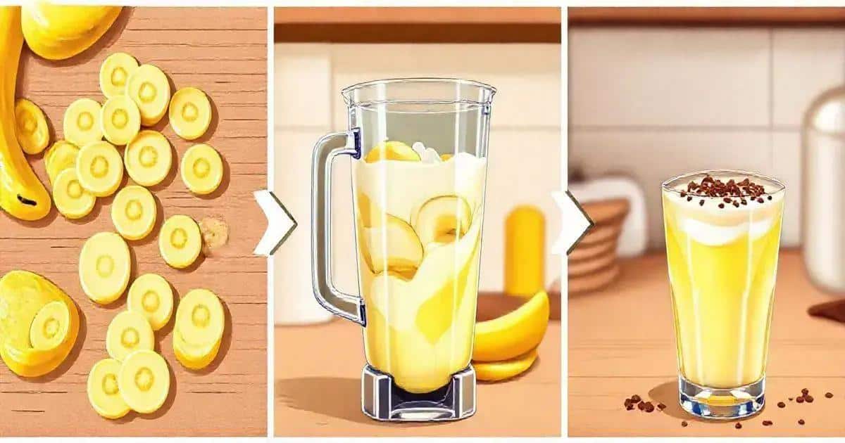 Die beste Zubereitung für Bananendrink mit Kondensmilch