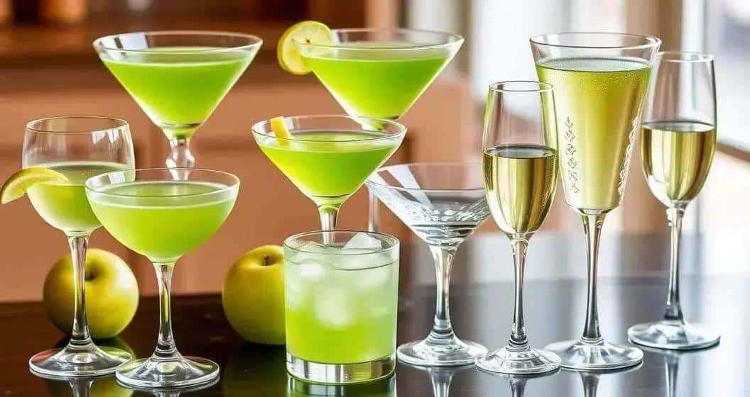 Die besten Gläser für einen Grünen Apfel Martini Die besten Gläser für einen Grünen Apfel Martini