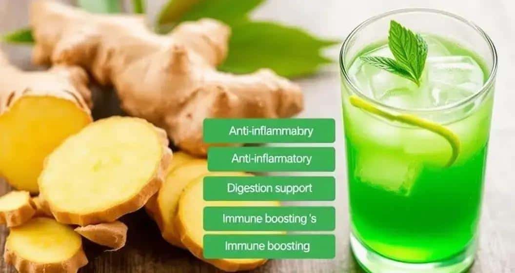 Die gesundheitlichen Vorteile von Ingwer im grünen Drink