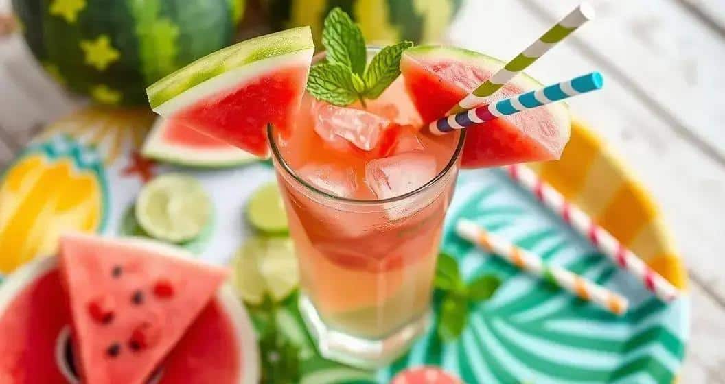 Die perfekte Deko für Ihre Wassermelonen-Caipiríssima