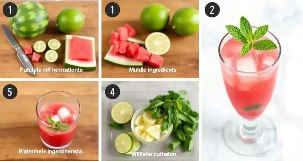Die Zubereitung des perfekten Wassermelonen Caipiroska Die Zubereitung des perfekten Wassermelonen Caipiroska