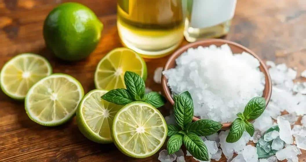 Die Zutaten der Wein-Caipirinha