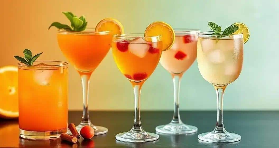 Einzigartige Variationen der Aprikosen Caipirinha