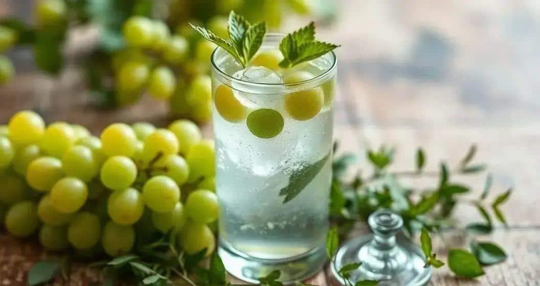 Gin Tonic mit grünen Trauben: Lecker und erfrischend!