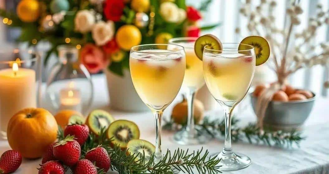 Granatapfel-Kiwi-Drink für besondere Anlässe