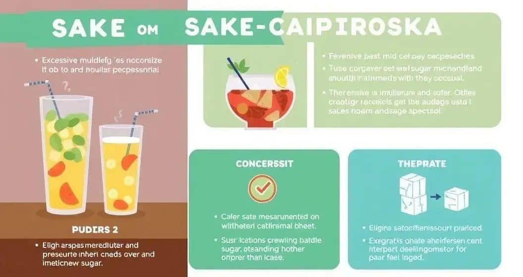 Häufige Fehler bei der Herstellung eines Sake-Caipiroska