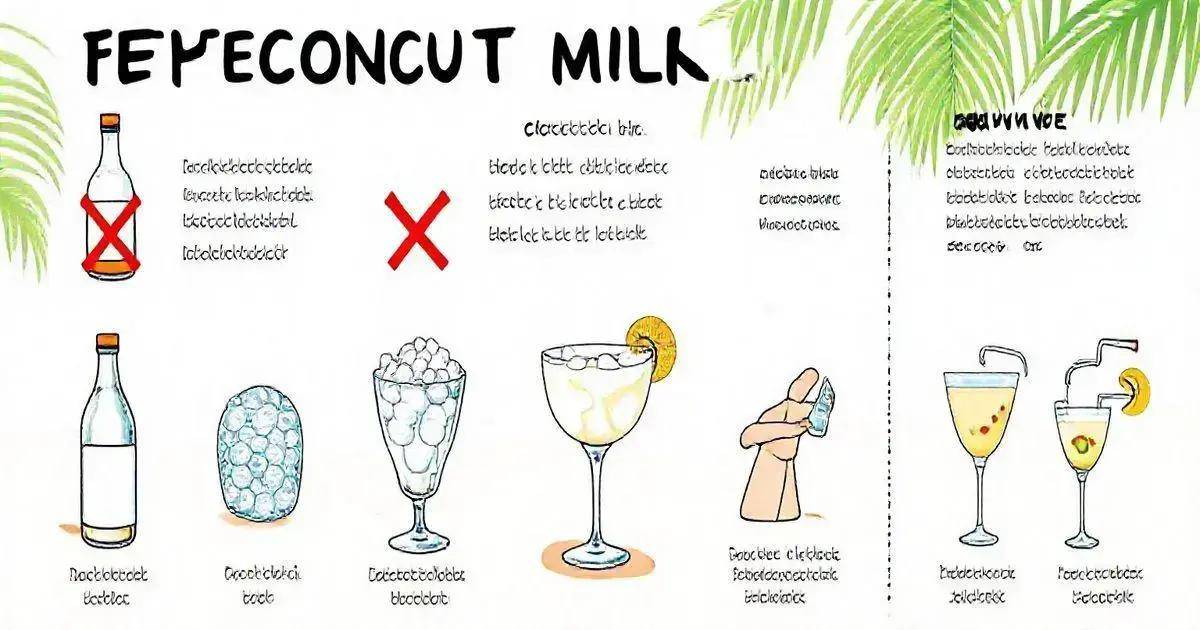 Häufige Fehler bei der Zubereitung des Kokosmilch-Daiquiri