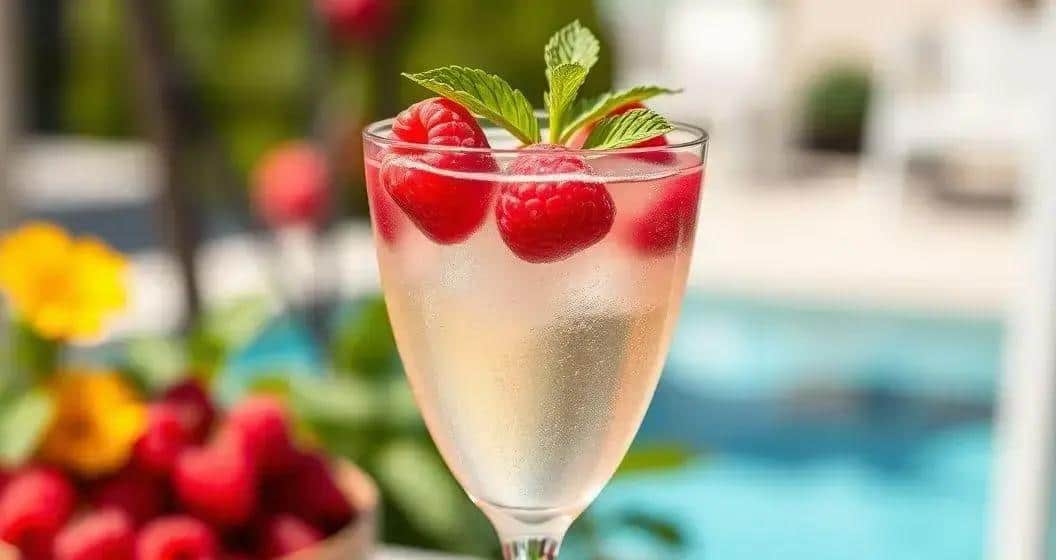 Himbeer-Caipirinha mit Sekt: Prickelnd, fruchtig, unwiderstehlich!