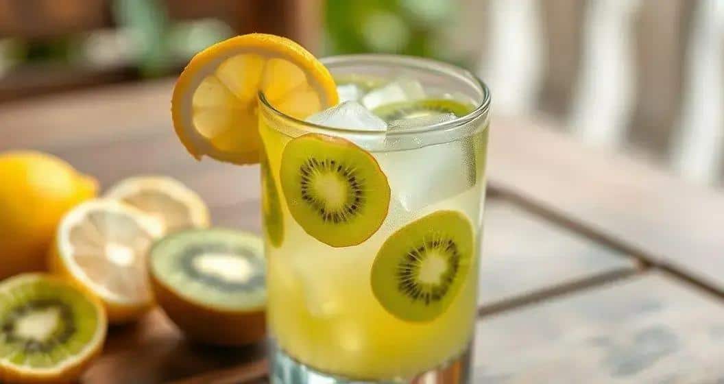 Kiwi-Caipiroska mit Zitronensirup: Ein frischer Twist des Klassikers!