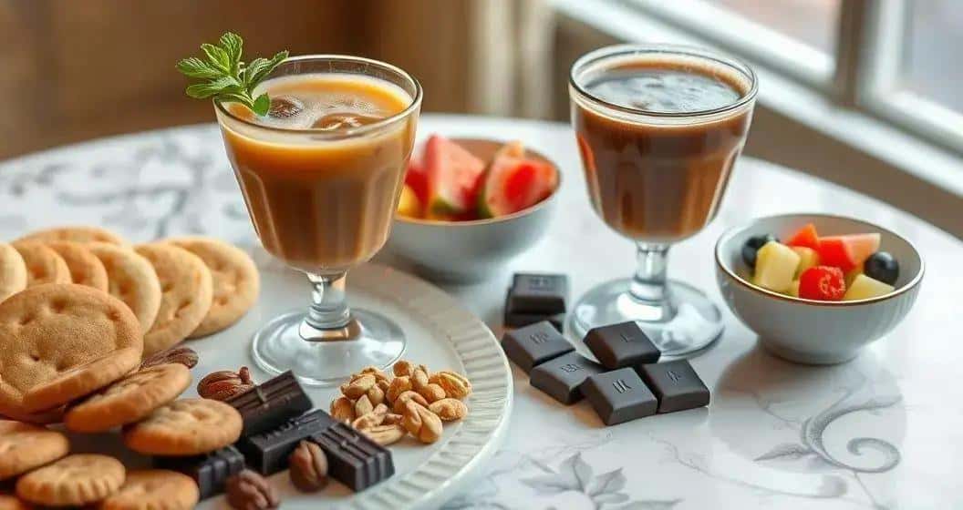 Kombinieren des Cocktails mit passenden Snacks