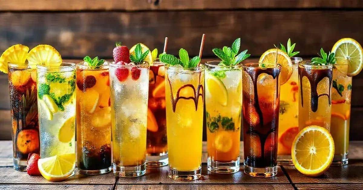 Kreative Variationen der Cola-Limonade