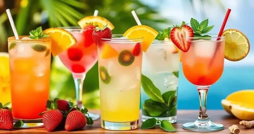 Kreative Variationen der Erdbeer-Caipiríssima