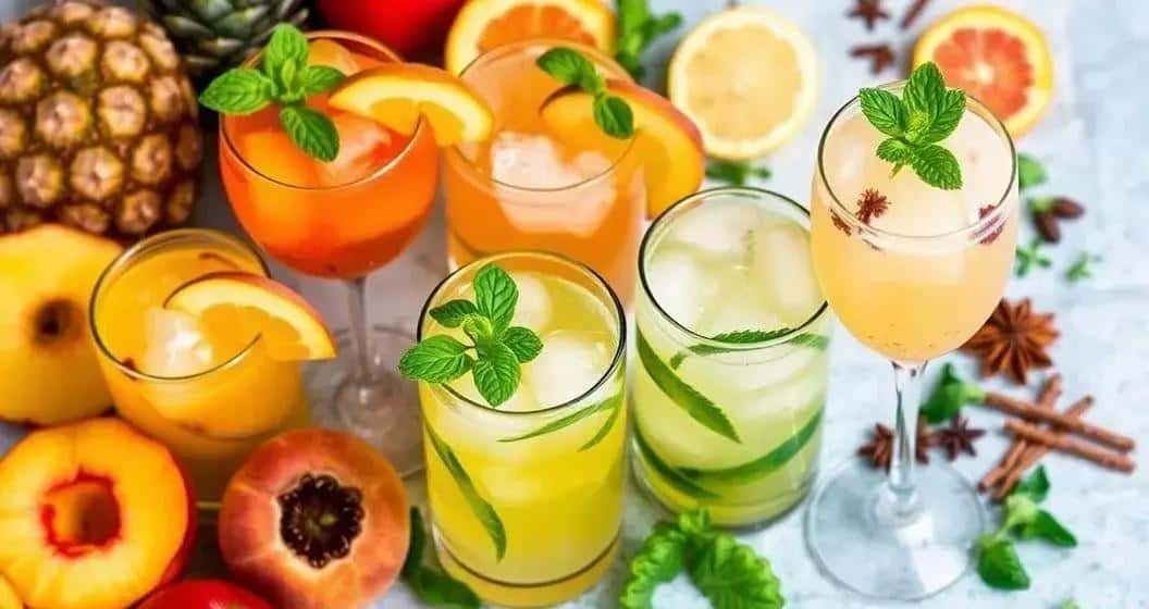 Kreative Variationen der Pfirsich-Caipirinha