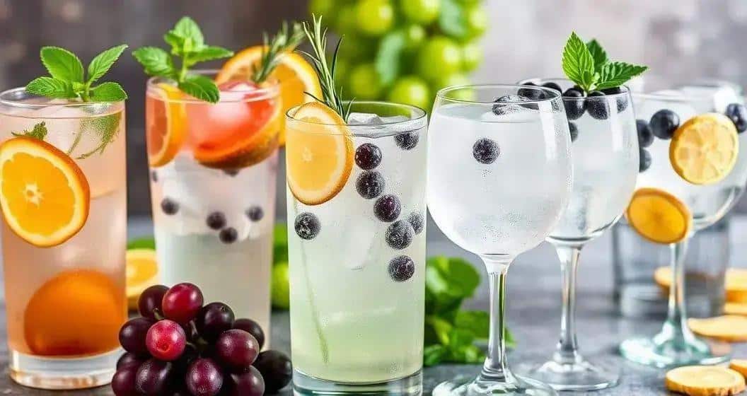Kreative Variationen des Gin Tonic mit Trauben