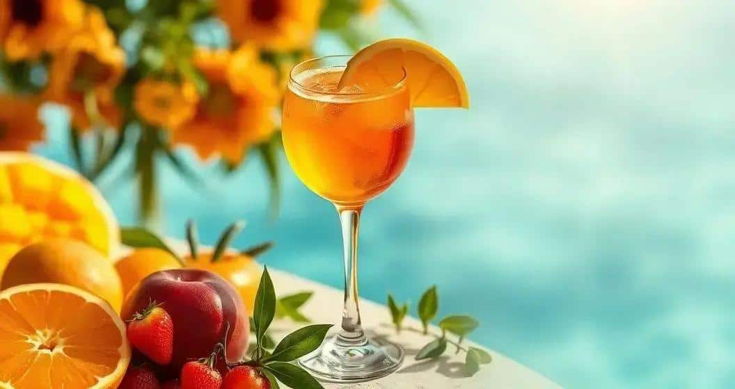 Kuriositäten über Aperol mit Sekt und Mangosaft