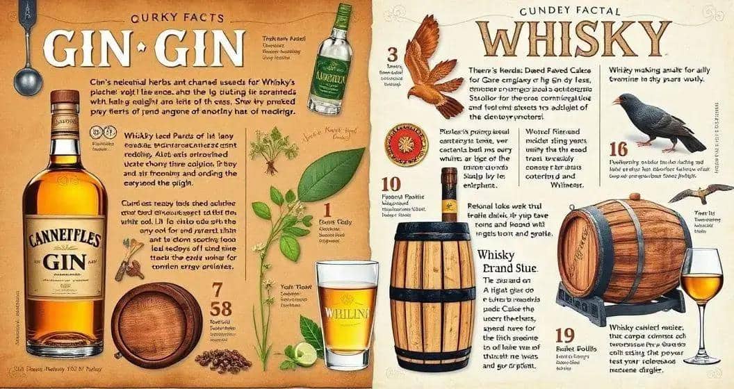 Kuriositäten über Gin und Whisky
