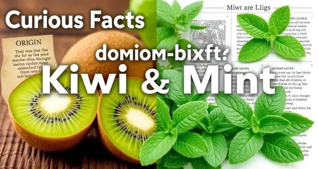 Kuriositäten über Kiwi und Minze