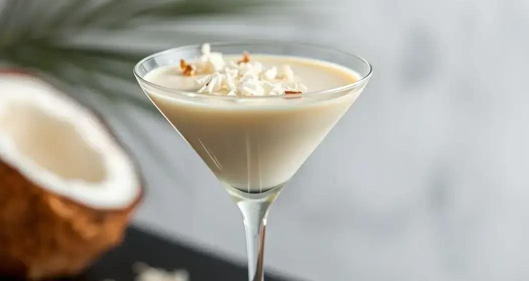 Martini mit Kokoslikör und weißer Schokolade: Luxus im Glas!