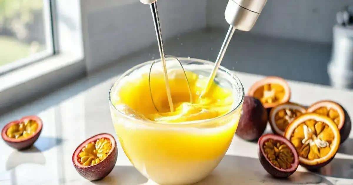 Passionsfruchtschaum zubereiten