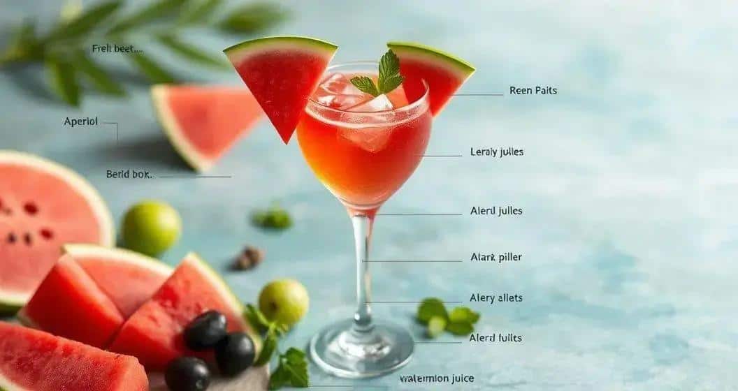 Rezeptliche Besonderheiten des Aperol mit Wassermelonensaft