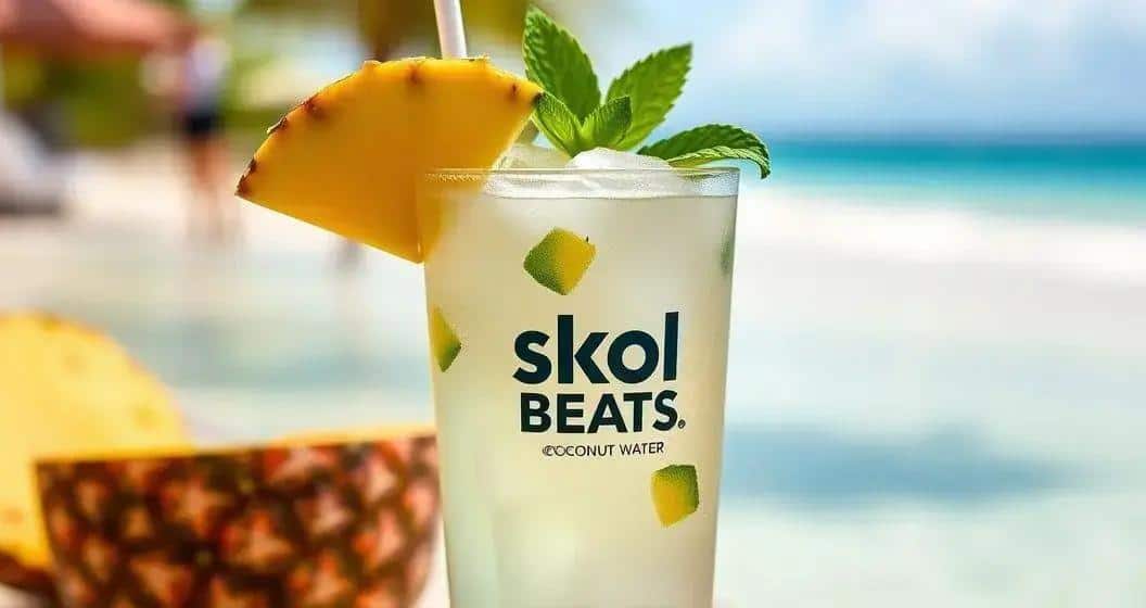Skol Beats mit Kokoswasser und Ananas: Erfrische deinen Sommerdrink! 3 Skol Beats mit Kokoswasser und Ananas: Erfrische deinen Sommerdrink!