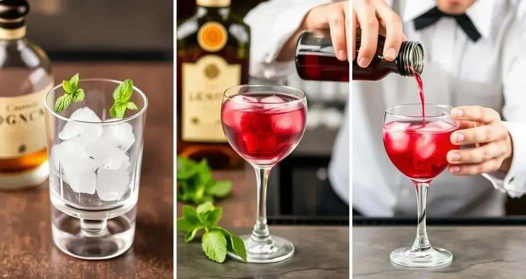 So bereiten Sie Cognac mit Beerensaft und Minze zu So bereiten Sie Cognac mit Beerensaft und Minze zu