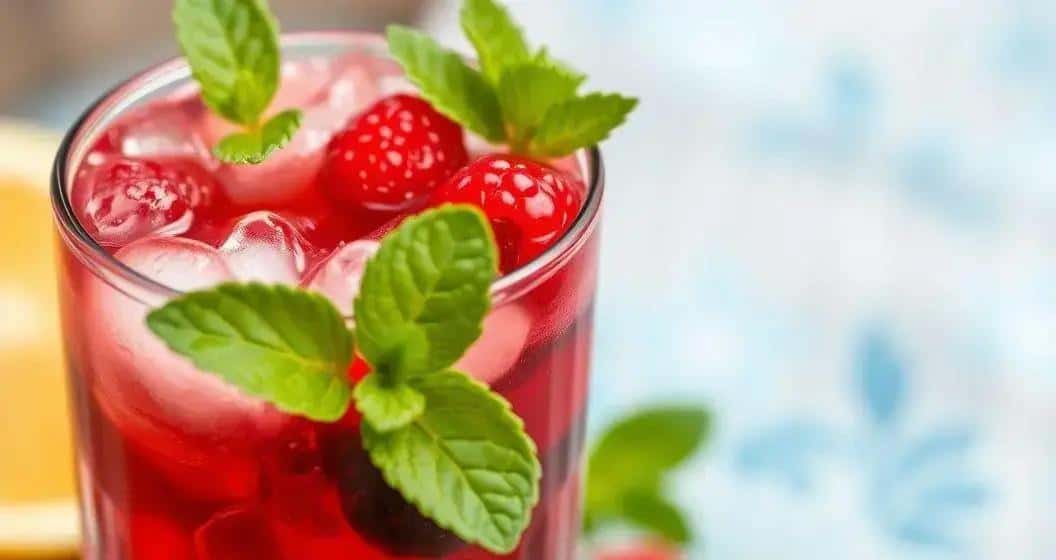 So machst du eine Caipiroska mit roten Beeren!