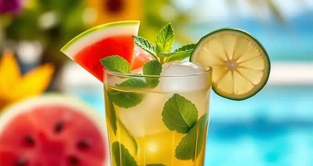 Tipps zur Dekoration des Cocktails mit frischer Minze