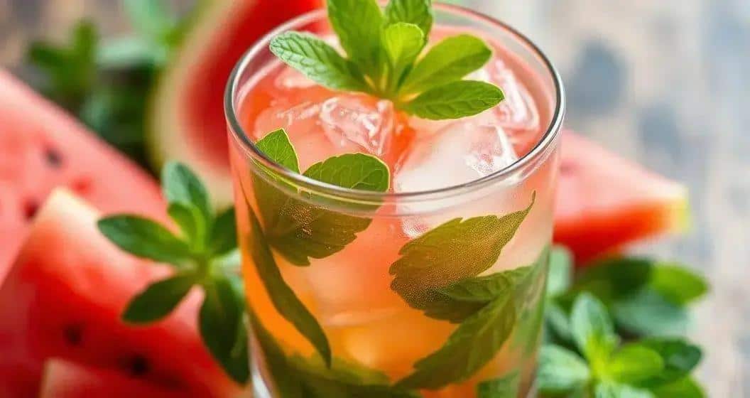 Tropischer Whisky mit Wassermelone und Minze: Exotischer Sommergenuss!