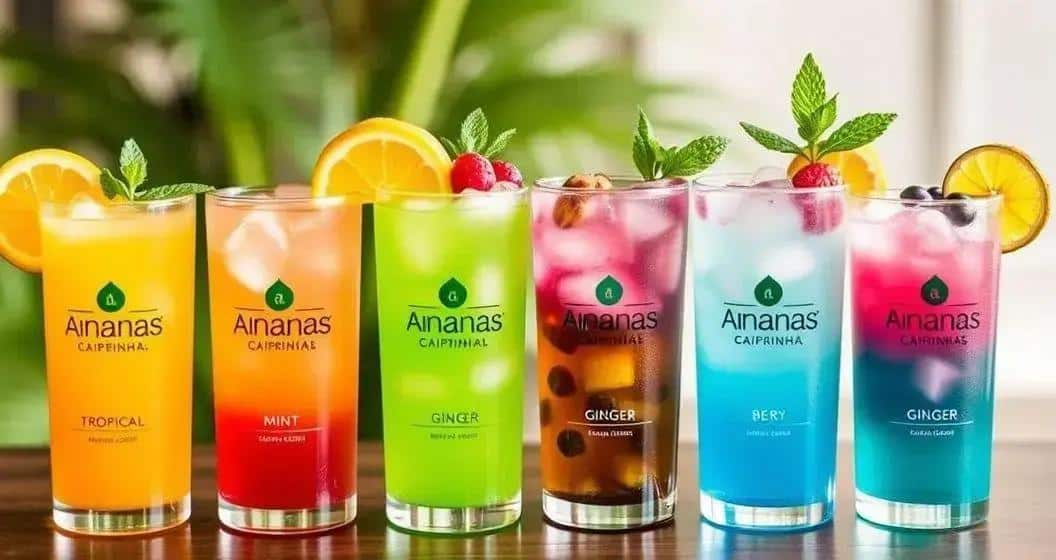 Varianten der Ananas Caipirinha