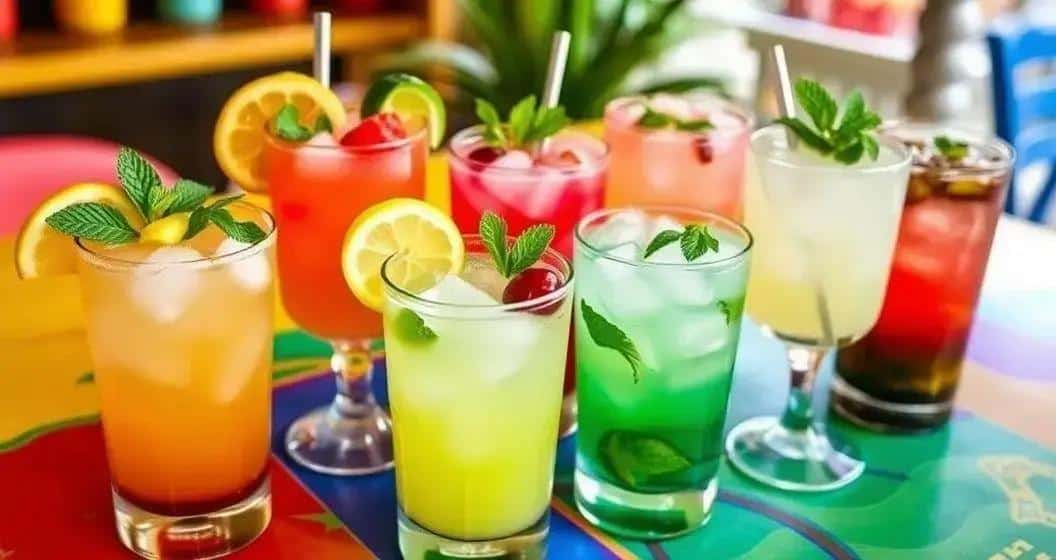 Variationen der alkoholfreien Caipirinha