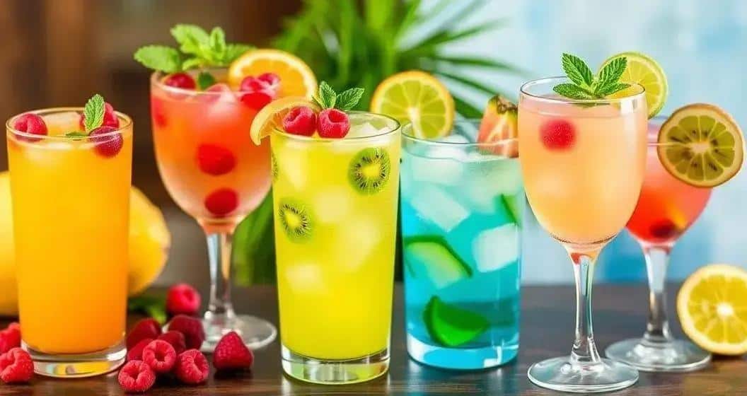 Variationen der Mango-Caipirinha