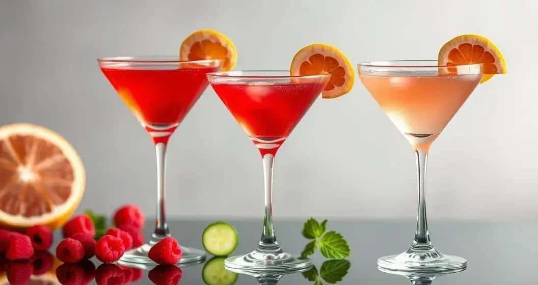 Variationen des Cosmopolitan-Drink