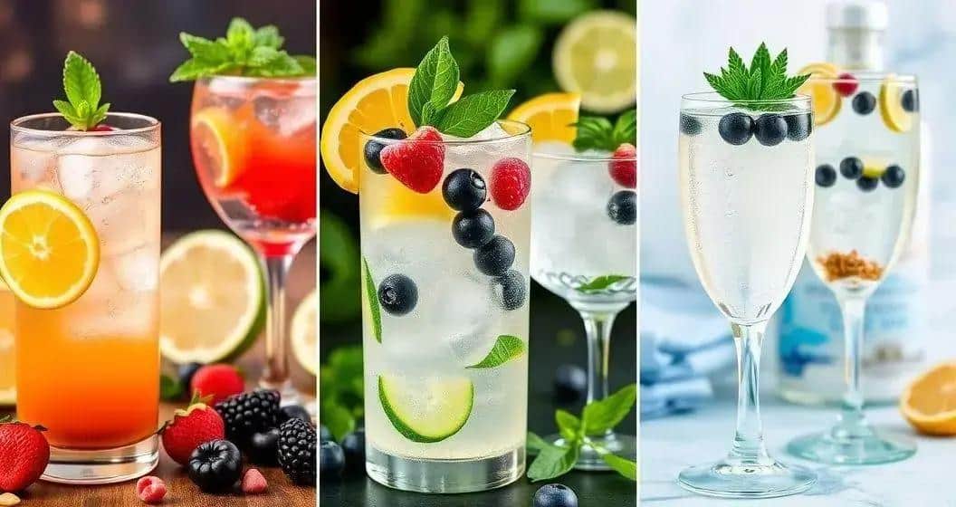 Variationen des Gin Tonic mit Triple Sec Variationen des Gin Tonic mit Triple Sec