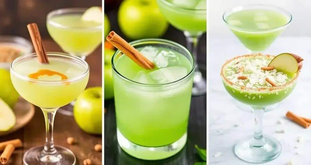 Variationen des Grünen Apfel Martini Variationen des Grünen Apfel Martini